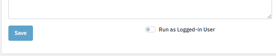 Lavawall&reg; script run impersonating the logged in user